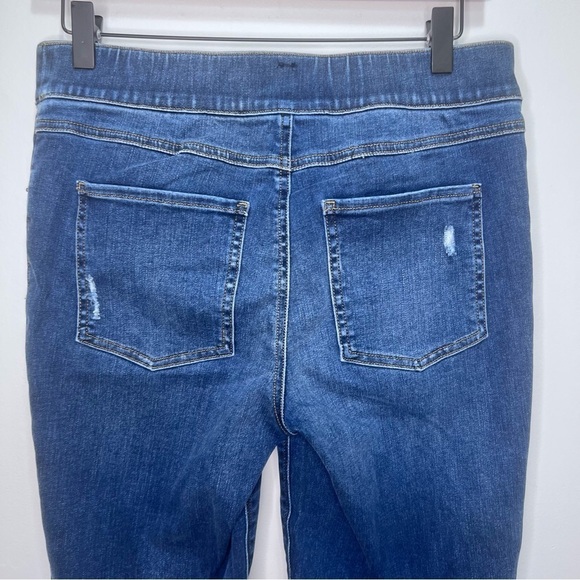 SPANX® Distressed High Waist Ankle Denim Leggings Size L - Picture 9 of 13